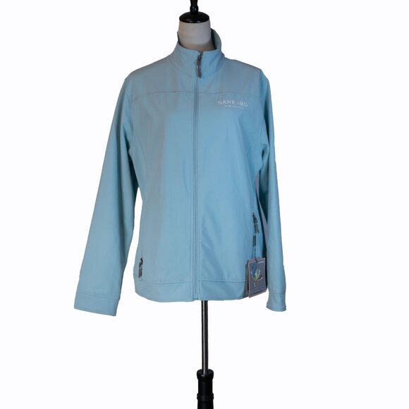 NWT Landway Ladies Matrix Bonded Soft Shell Jacket Light Blue Size 2XL - Picture 4 of 15